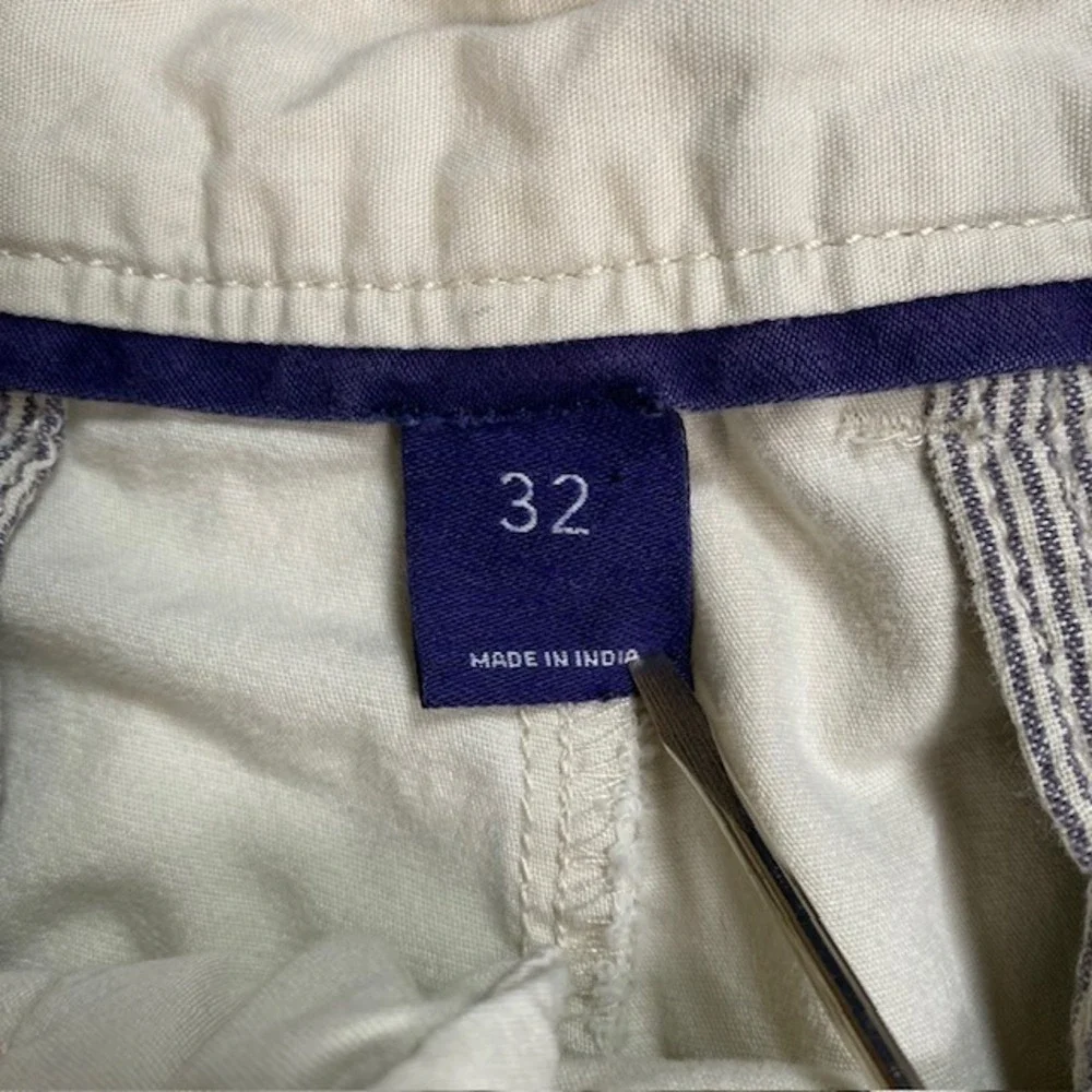 Johnnie-O West Coast Prep Mens 32 Stone Beige Flat Front Chino Shorts Surfer